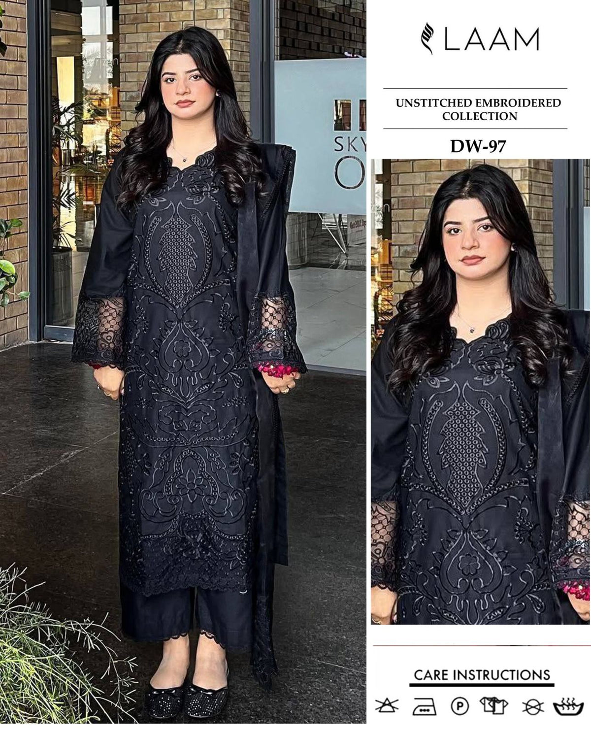 LAAM BY CA'3 PCS UNSTITCHED