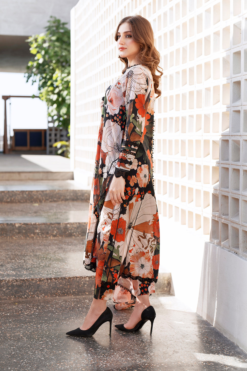 BQ-35-3 Piece - Unstitched Digital Printed Khaddar Fabric