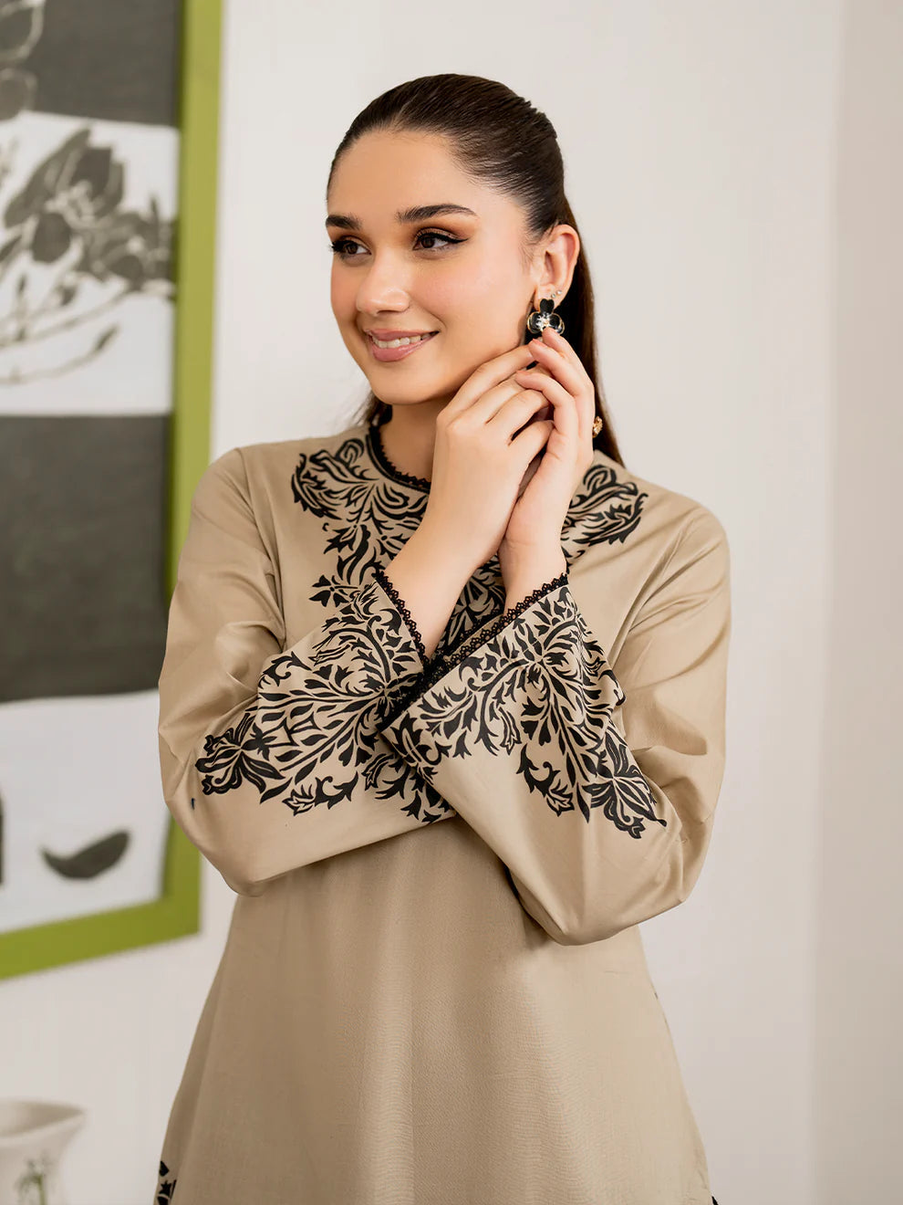 3 Piece - Unstitched Fully Embroidered Dhanak Fabric MB-105