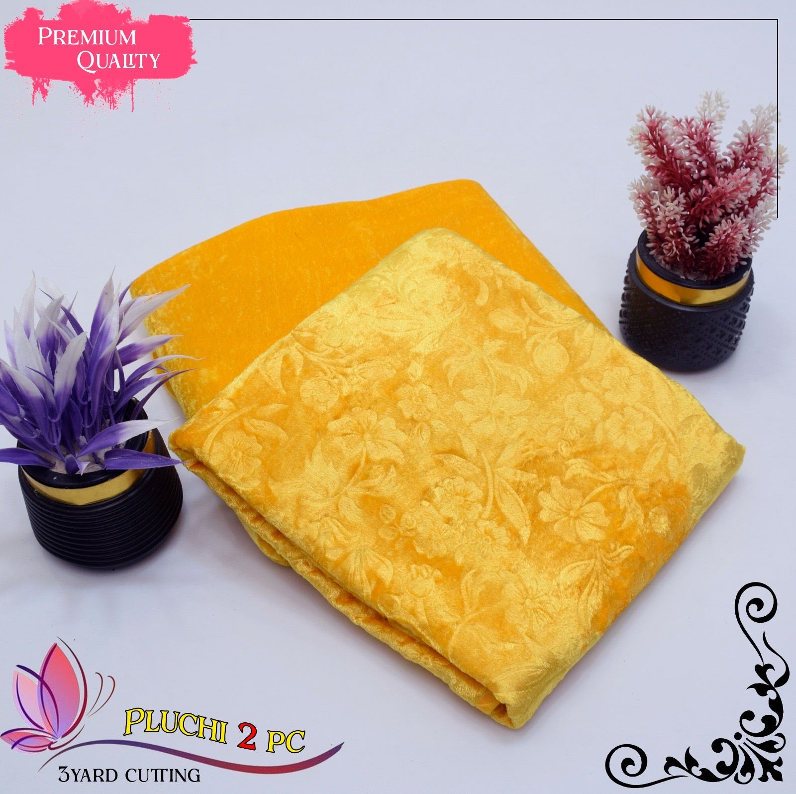 VELVET PLUCHI |2| PCS UNSTITCHED