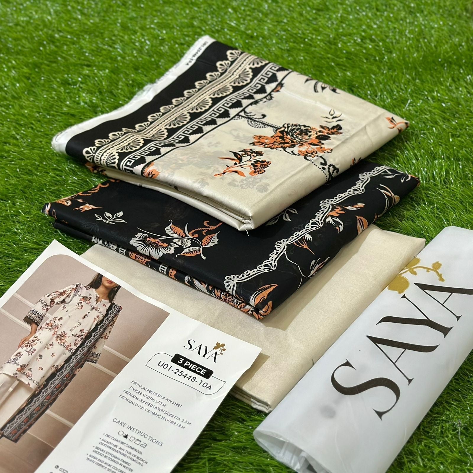 SAYA |3| PCS LAWN UNSTITCH