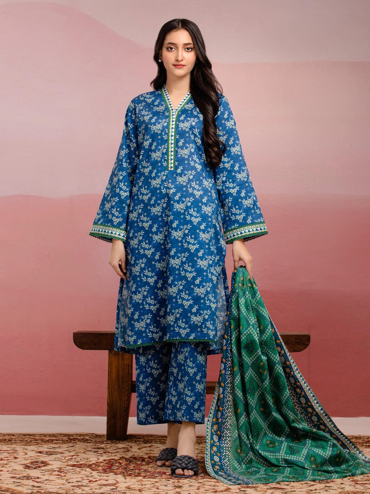 EDENROBE |3| PCS UNSTITCHED