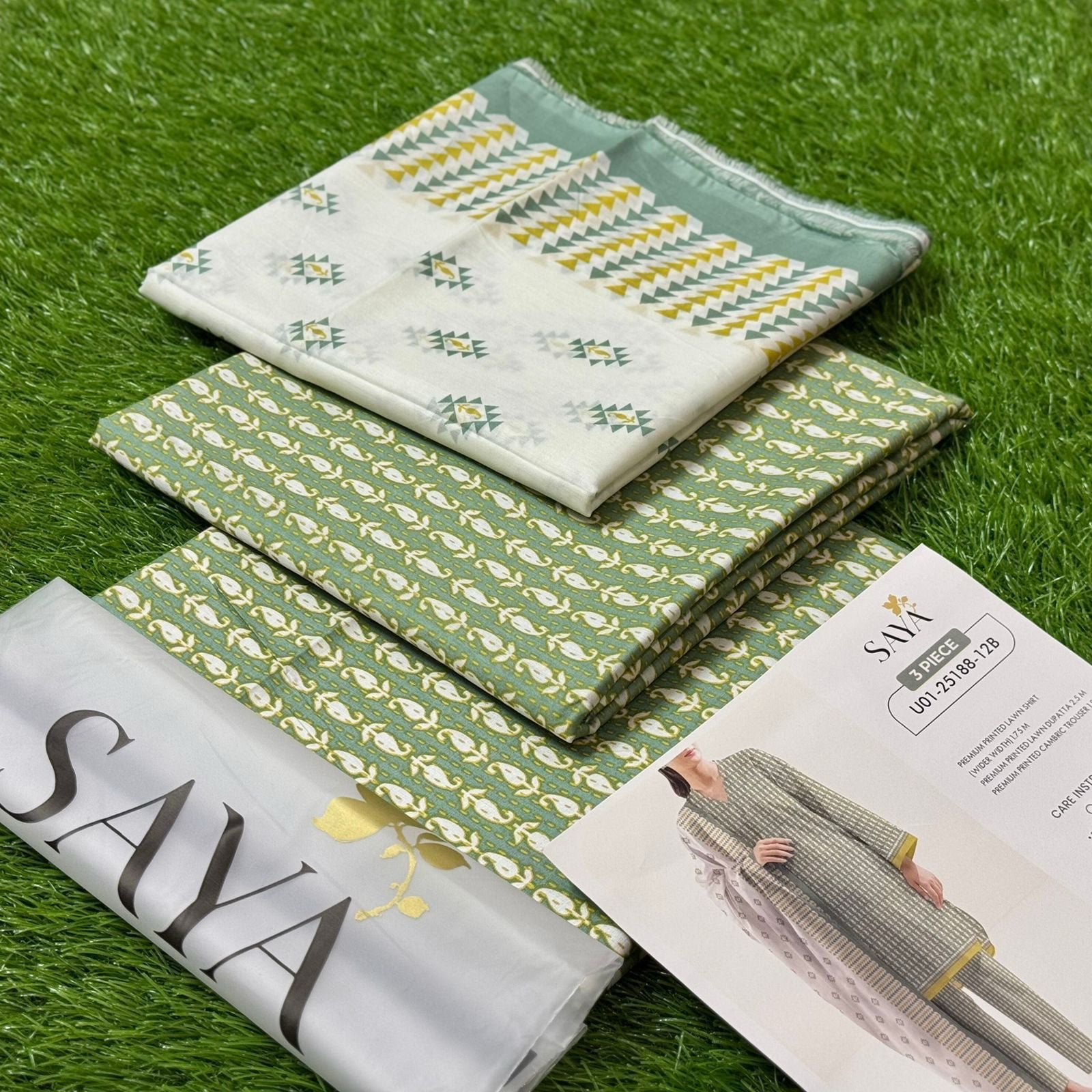 SAYA |3| PCS LAWN UNSTITCH