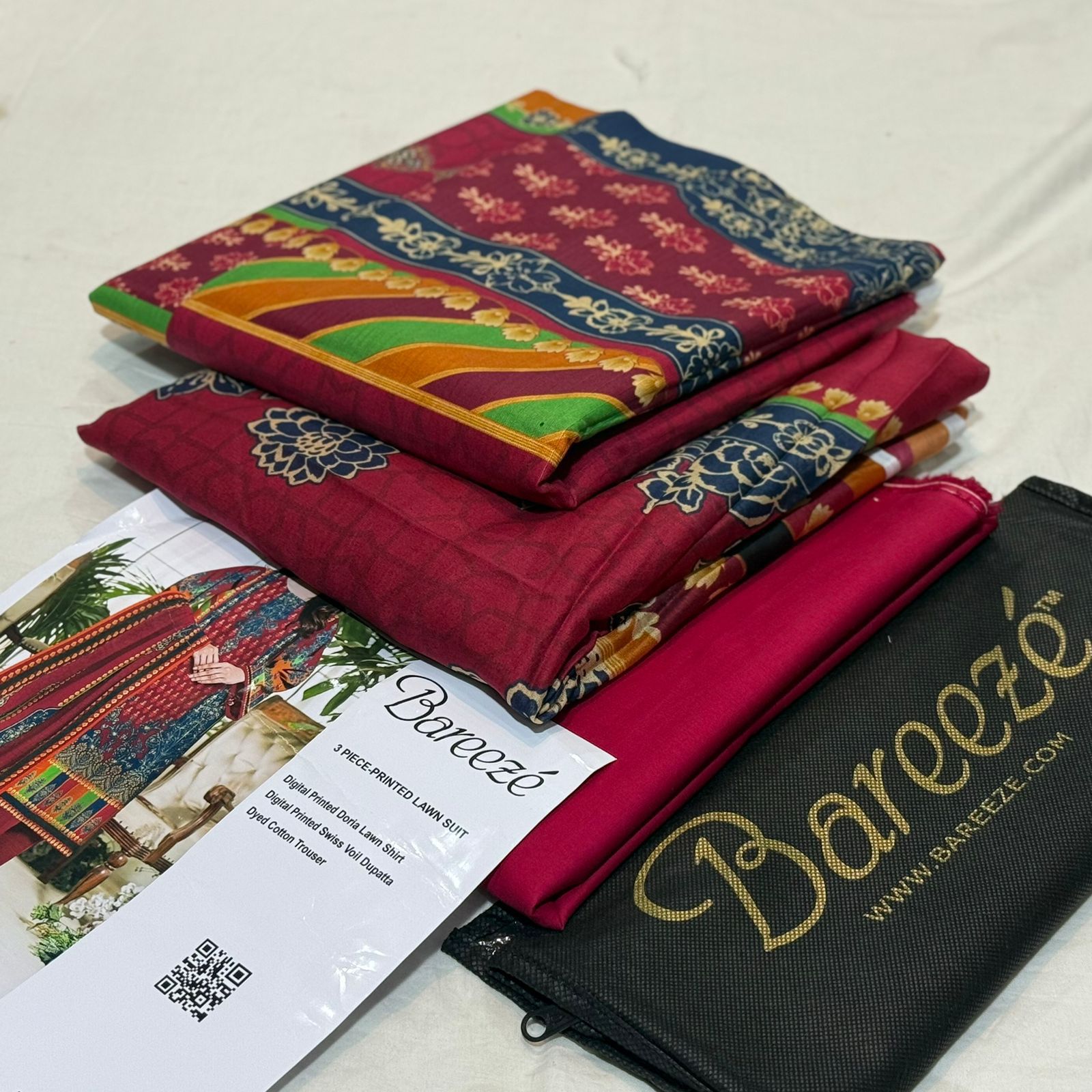BAREEZE |3| PCS LAWN UNSTITCH