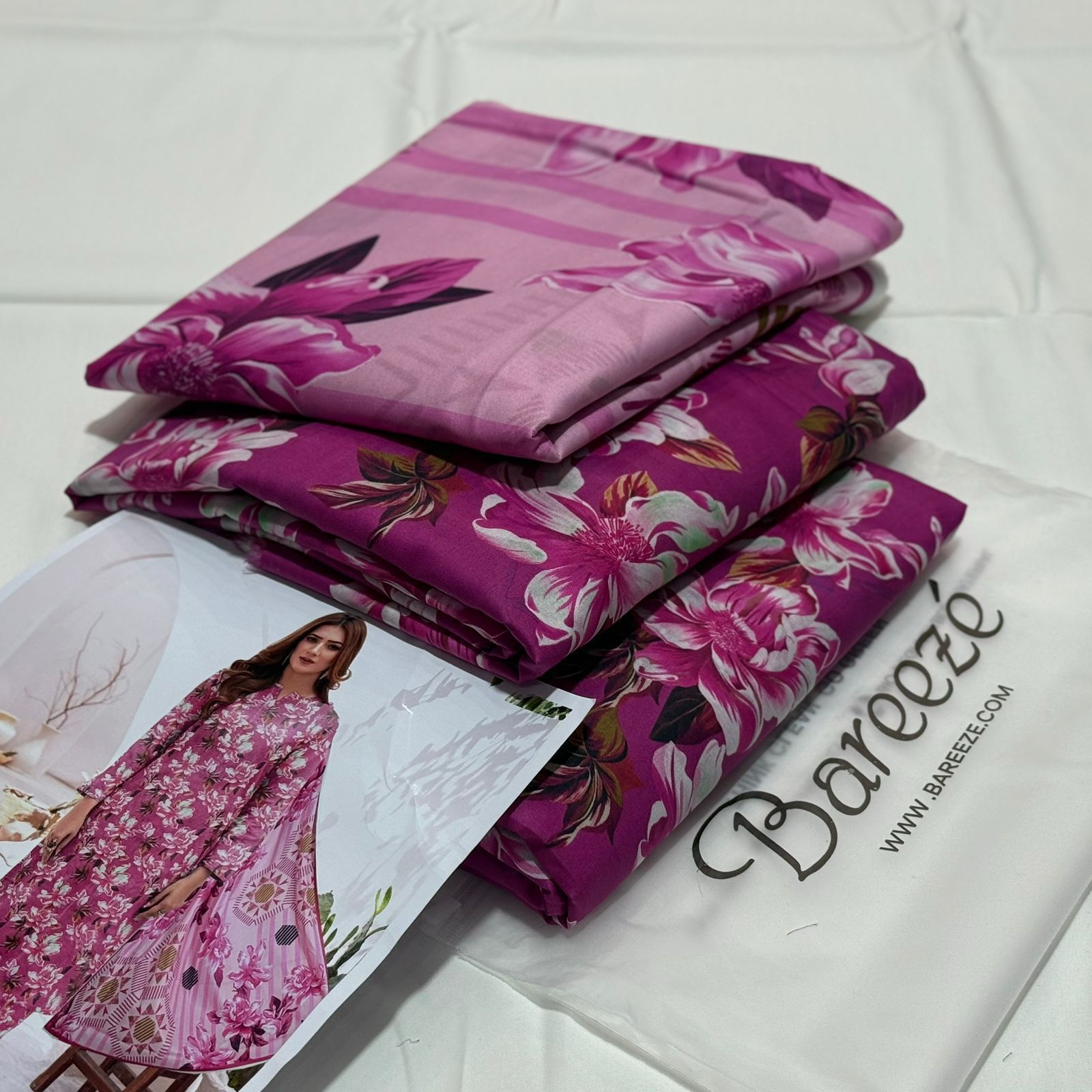 BAREEZE |3| PCS LAWN UNSTITCH