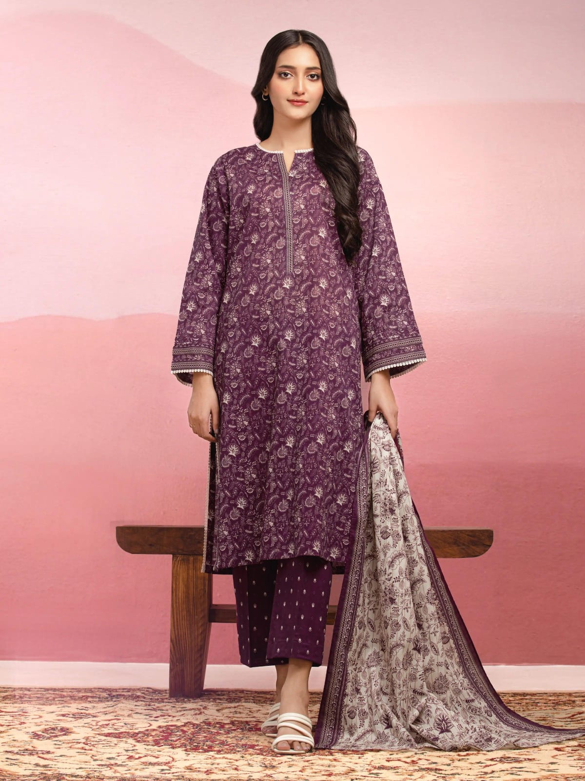 EDENROBE |3| PCS UNSTITCHED