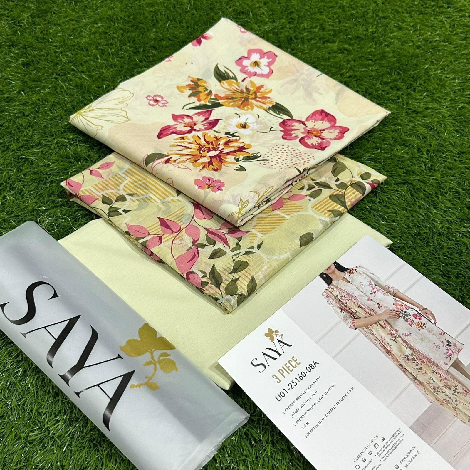 SAYA |3| PCS LAWN UNSTITCH