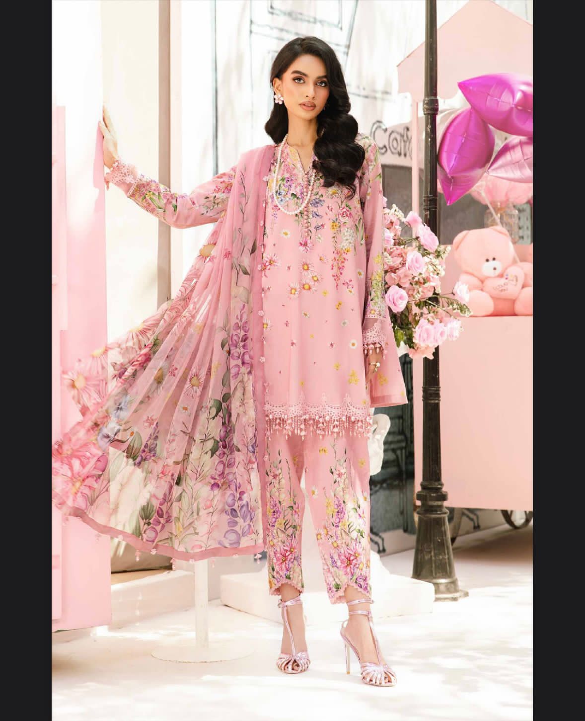 MARIA B |3| PCS LAWN UNSTITCHED