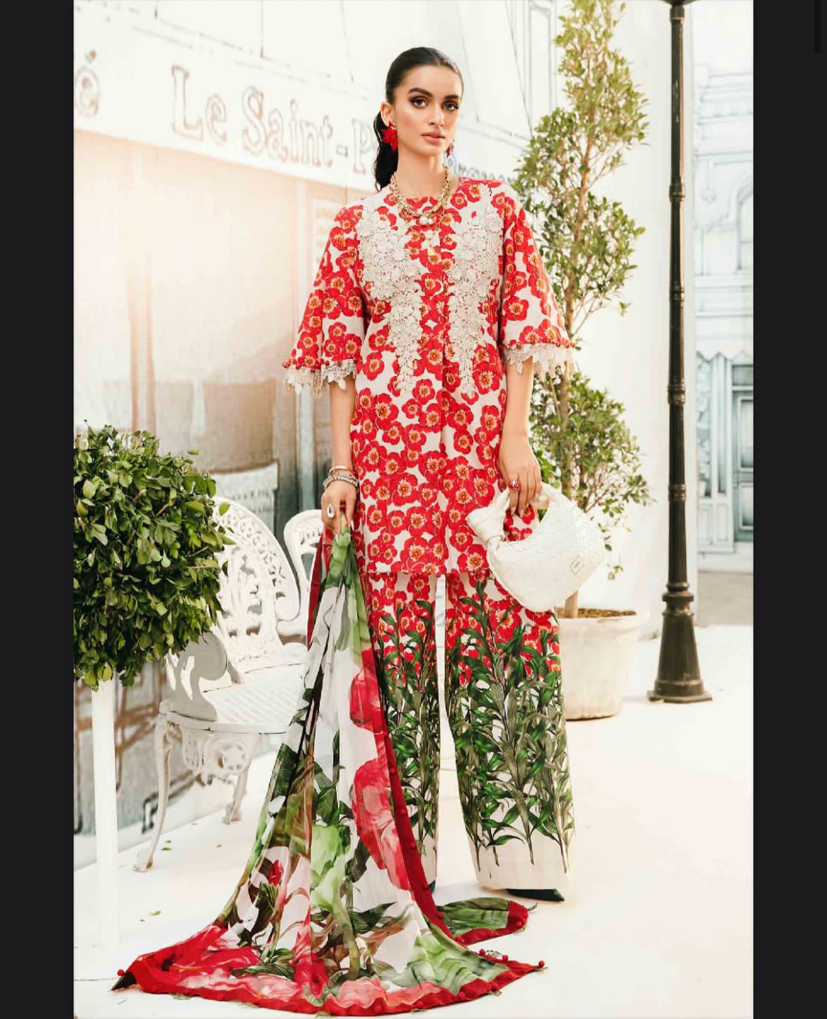 MARIA B |3| PCS LAWN UNSTITCHED