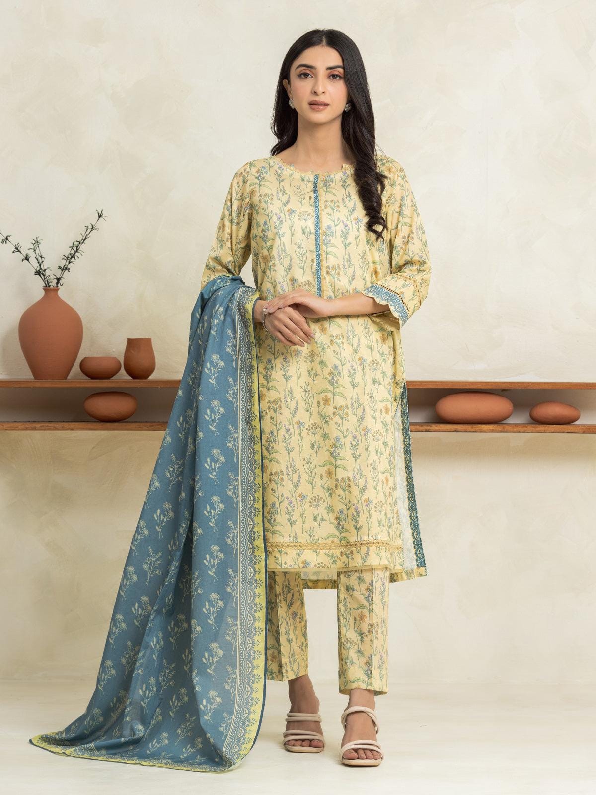 EDENROBE |3| PCS UNSTITCHED