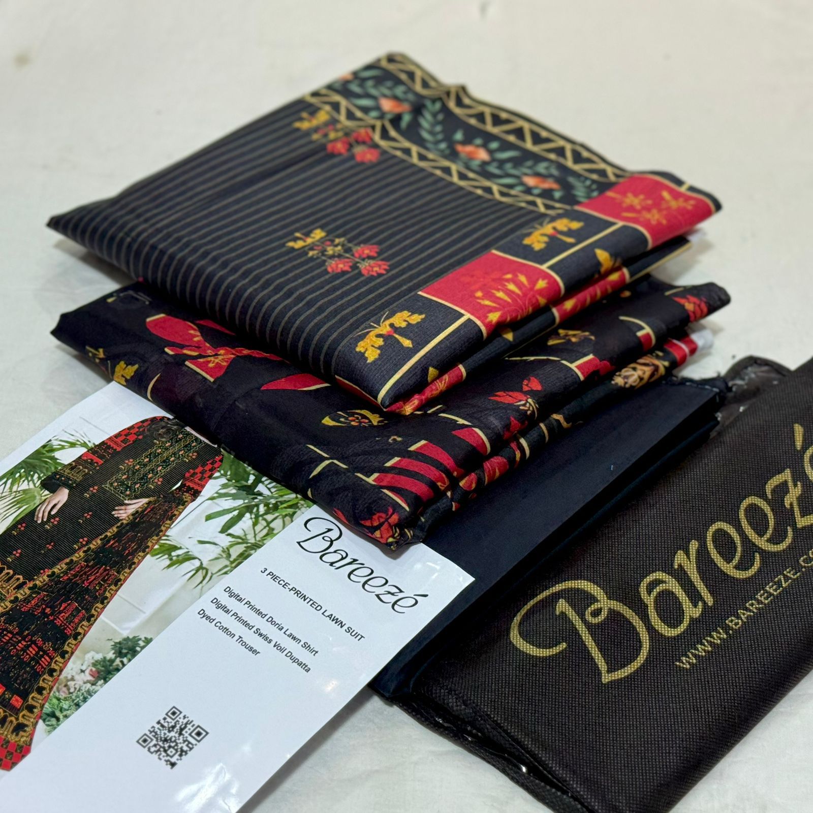 BAREEZE |3| PCS LAWN UNSTITCH