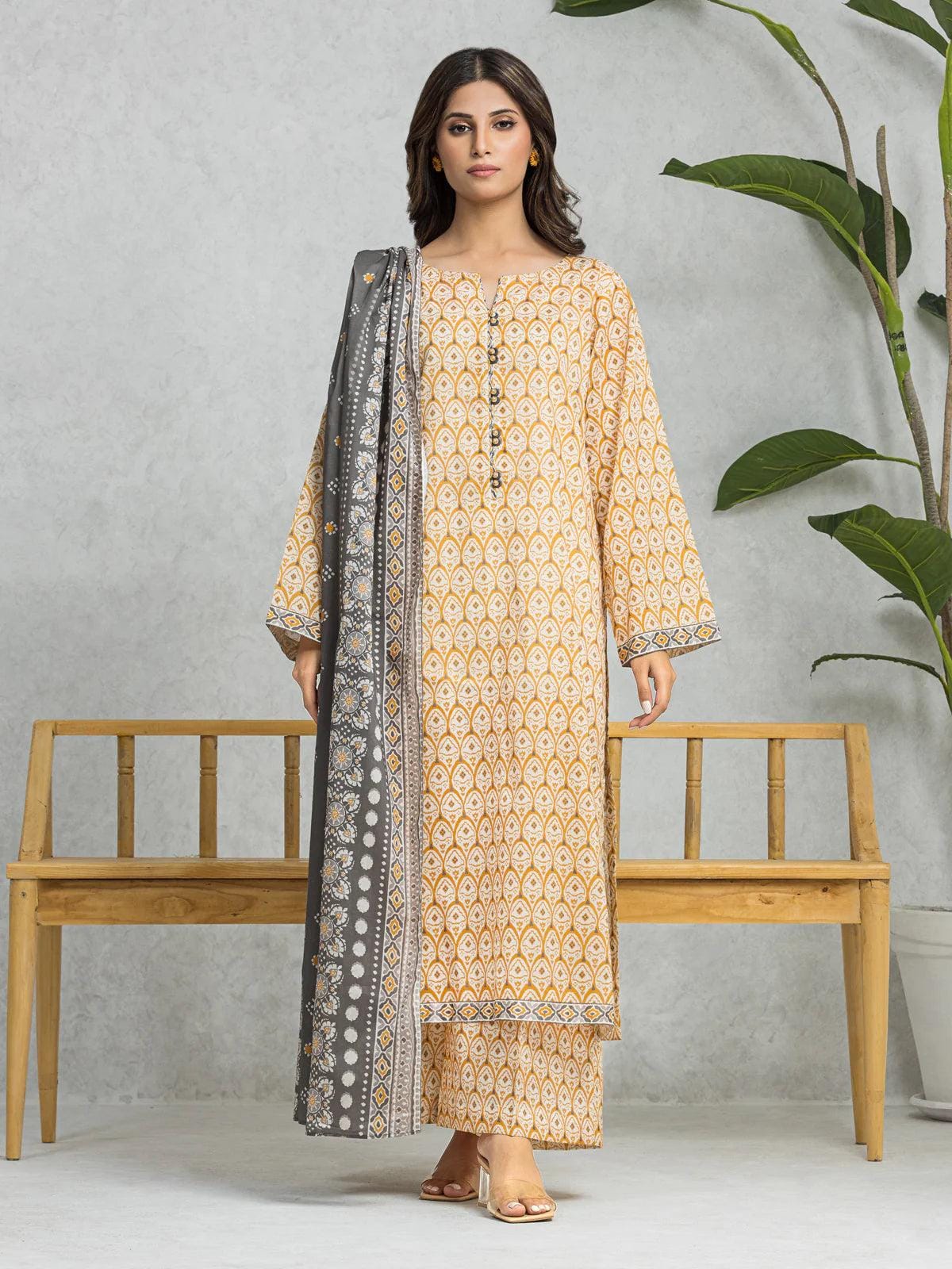 EDENROBE |3| PCS UNSTITCHED