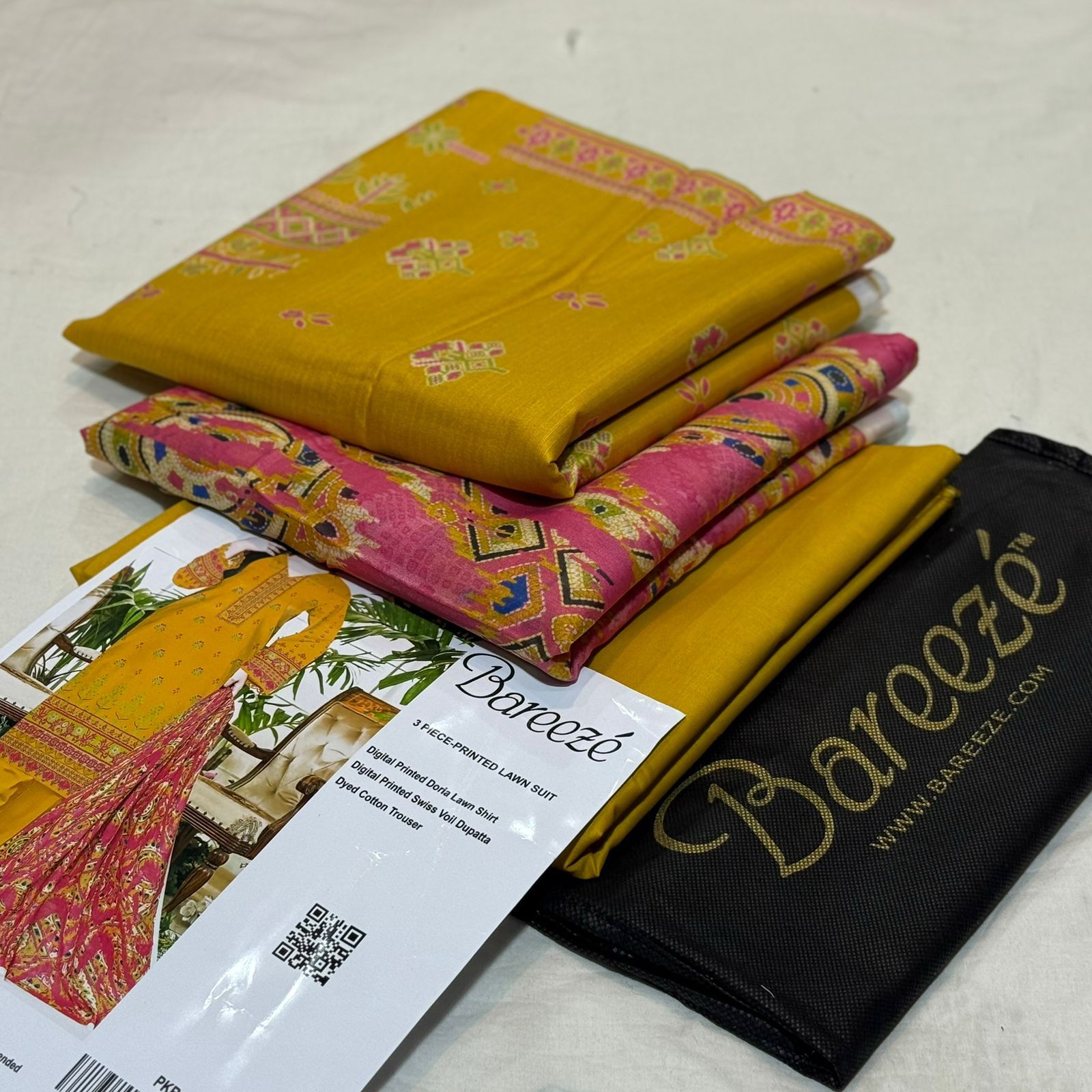 BAREEZE |3| PCS LAWN UNSTITCH