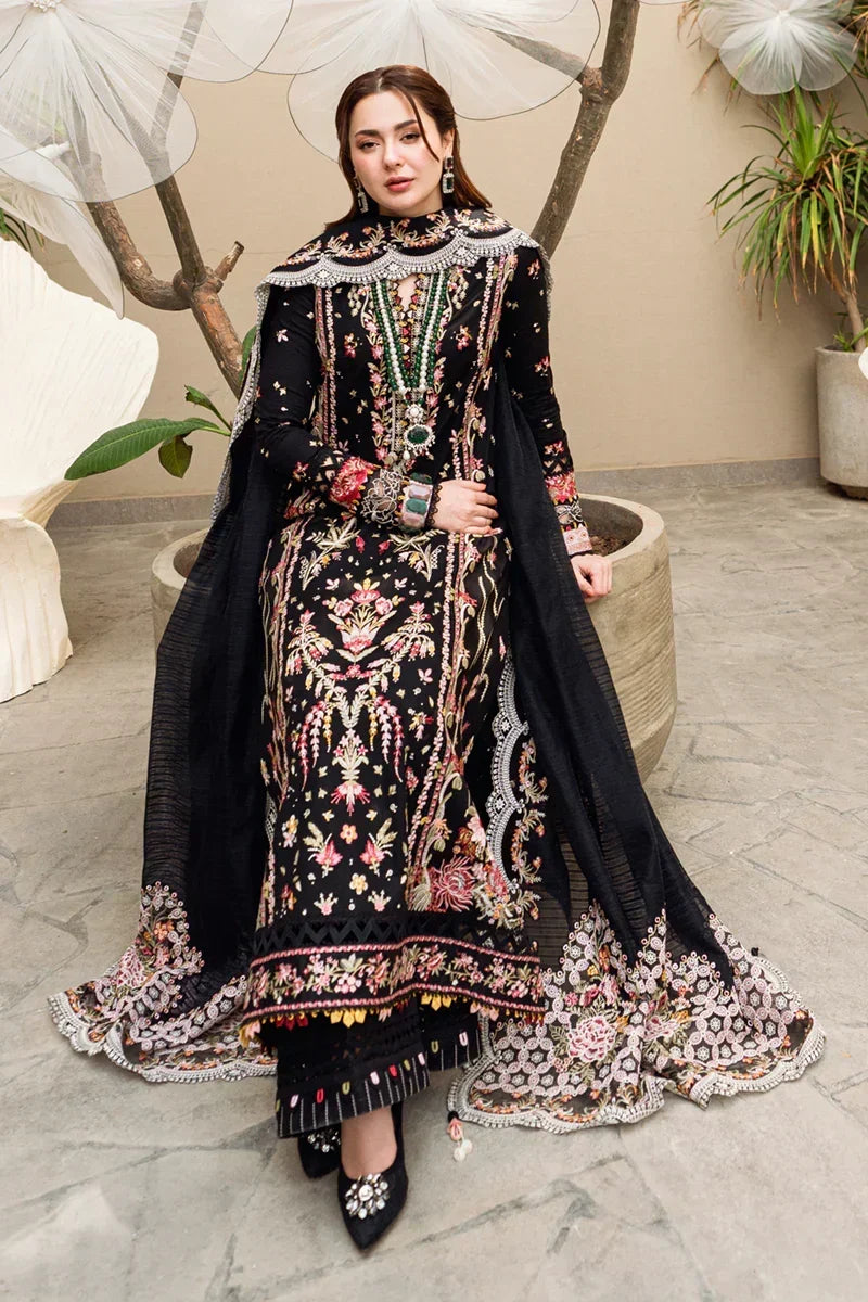 3Pc Embroidered Lawn Shirt with Embroidered Chiffon Dupatta QL 2655