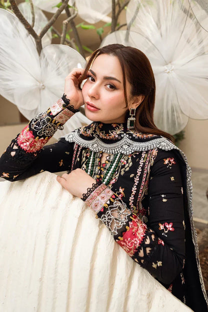 3Pc Embroidered Lawn Shirt with Embroidered Chiffon Dupatta QL 2655