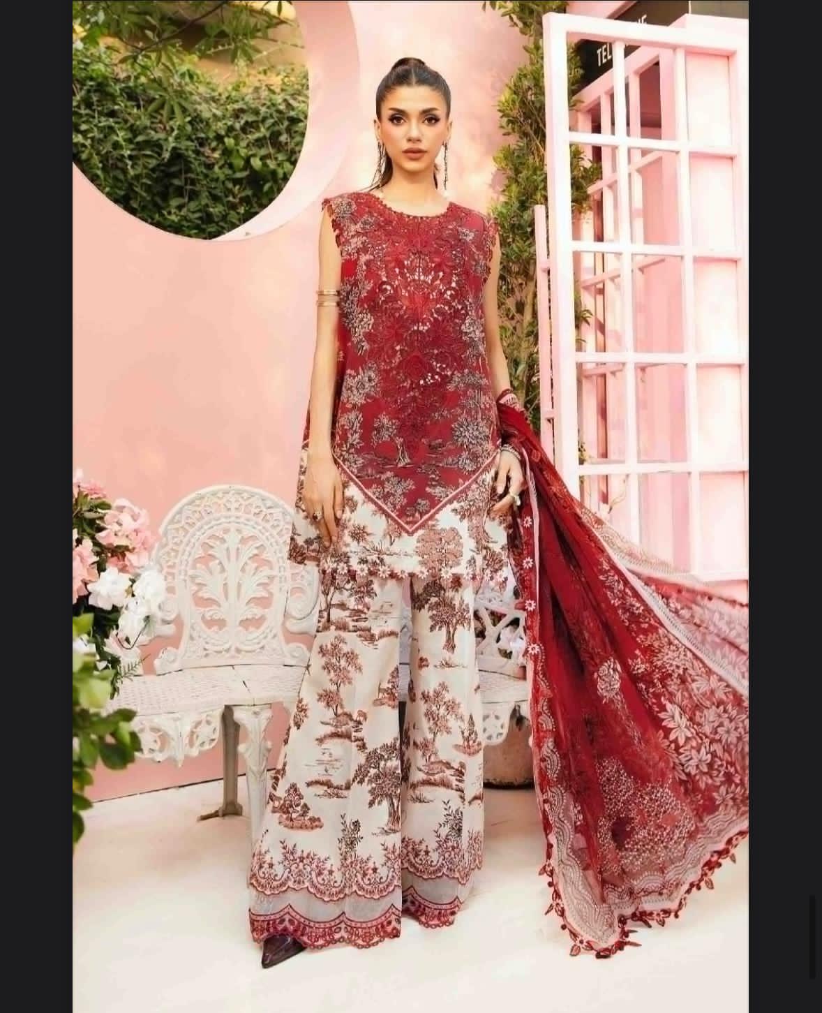 MARIA B |3| PCS LAWN UNSTITCHED
