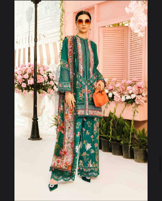 MARIA B Lawn Printed 3Piece D-006