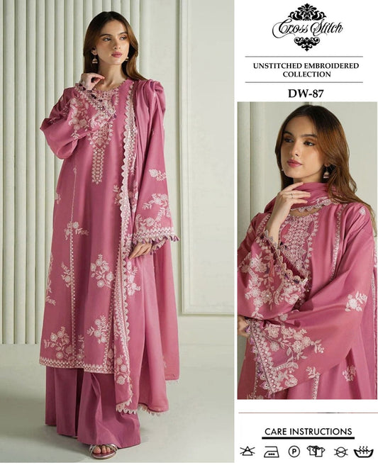 CROSSTITCH BY CA'3 PCS UNSTITCHED