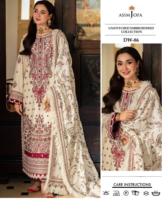 ASIM JOFA BY CA'3 PCS UNSTITCHED