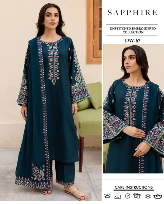SAPPHIRE BY CA'3 PCS UNSTITCHED