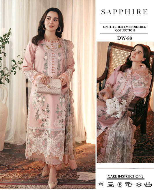 SAPPHIRE BY CA'3 PCS UNSTITCHED