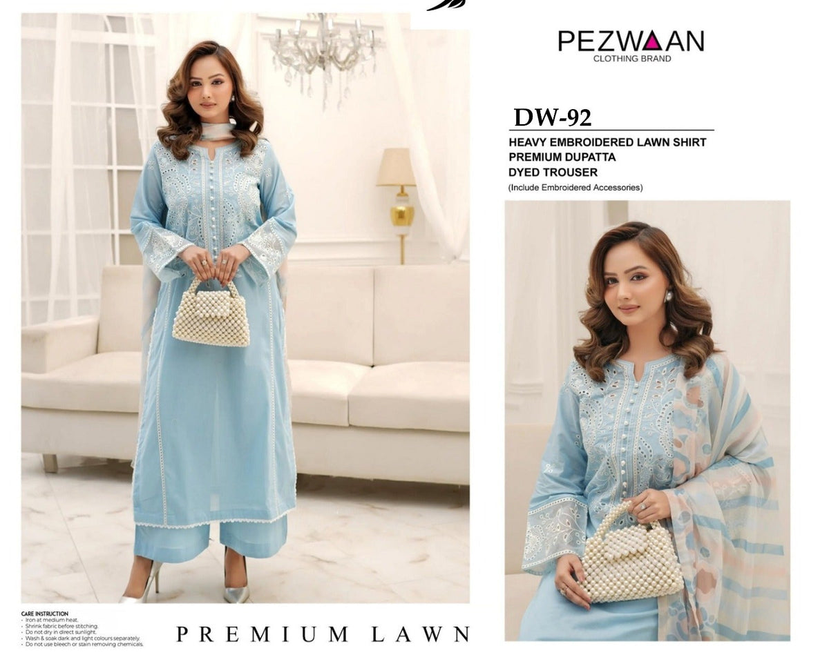 PEEZVAN BY CA'3 PCS UNSTITCHED