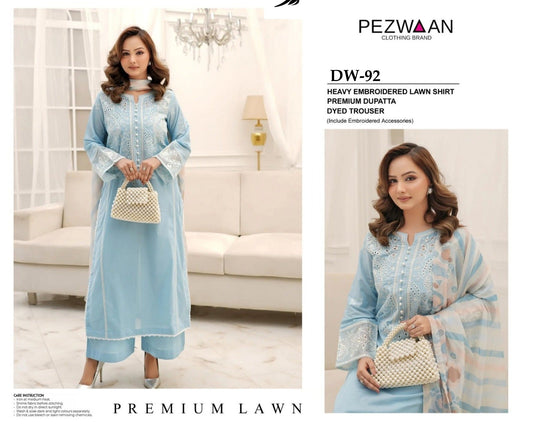 PEEZVAN BY CA'3 PCS UNSTITCHED