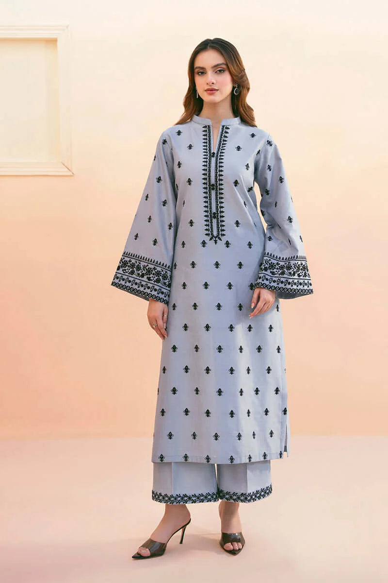 AS-2775-3 Piece - Unstitched Embroidered Lawn Fabric