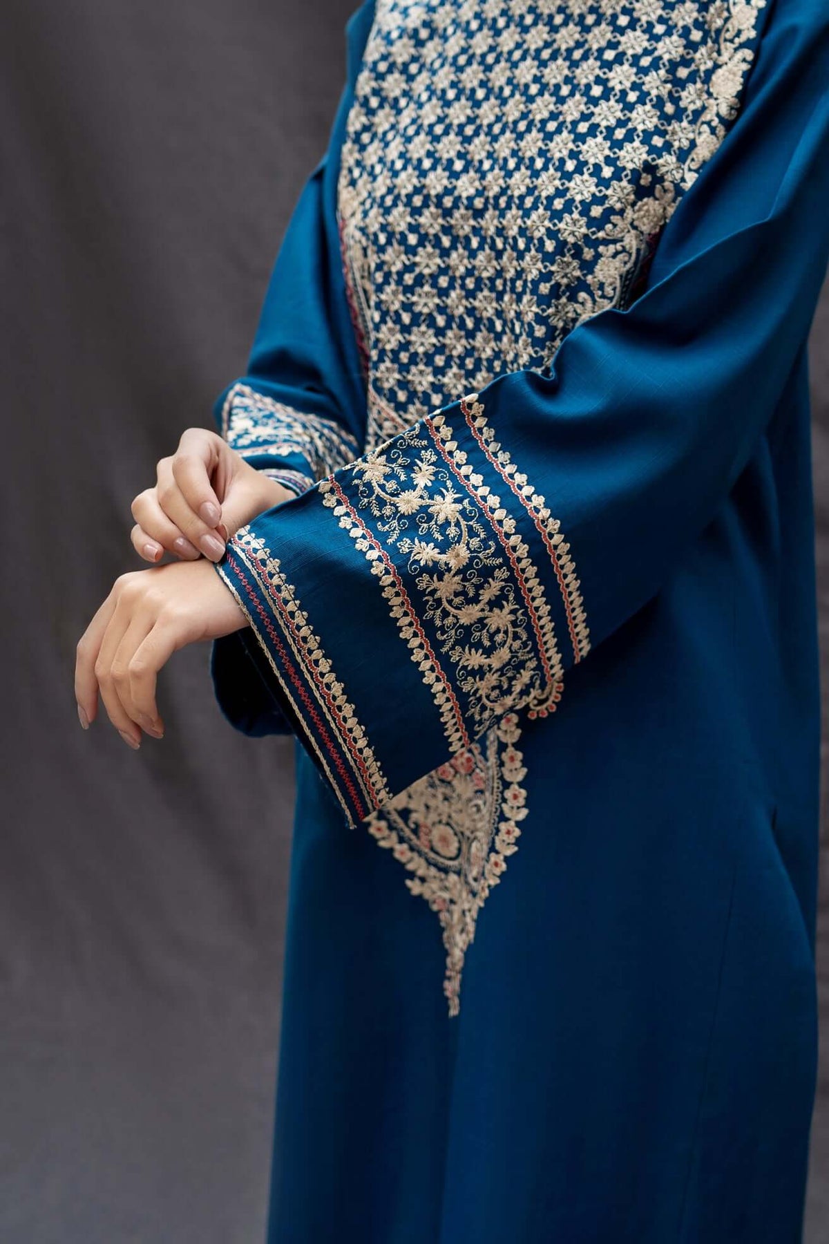 BT 69-2 Piece Unstitched Heavy Embroidered Lawn Suit