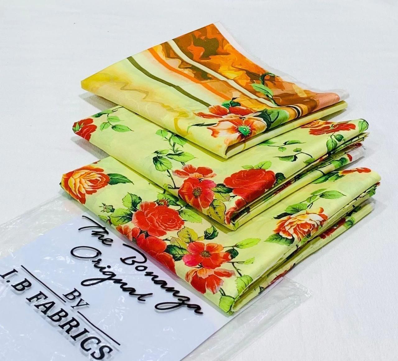 IB PRINTED LAWN |3| PCS UNSTITCHED