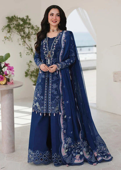 QL-2815-3 Piece - Unstitched Embroidered Lawn Fabric