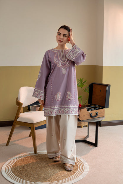 MB 2825-2 Piece - Unstitched Embroidered Lawn Fabric