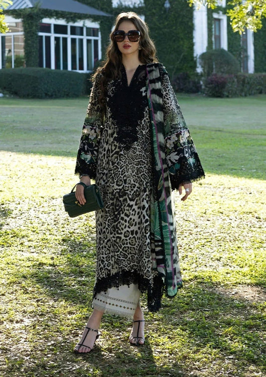 EL 204-3 Piece - Unstitched Printed Lawn Fabric