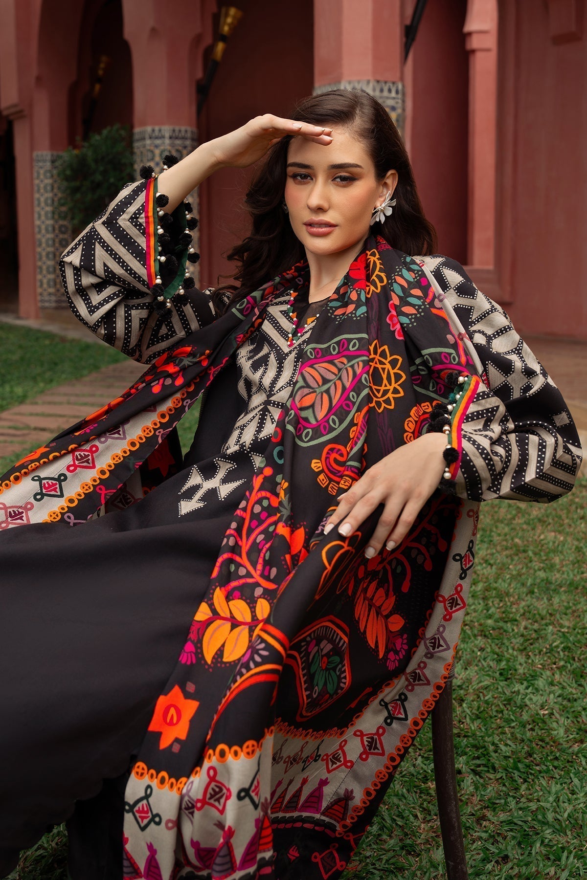 3 Piece - Unstitched Digital Printed Khaddar Fabric
