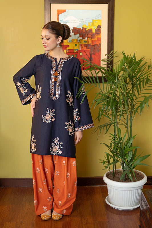 2 Piece - Unstitched Fully Embroidered Lawn Fabric