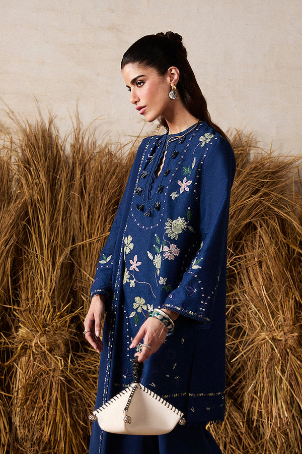 3 Piece - Unstitched Fully Embroidered Dhanak Fabric SP-985