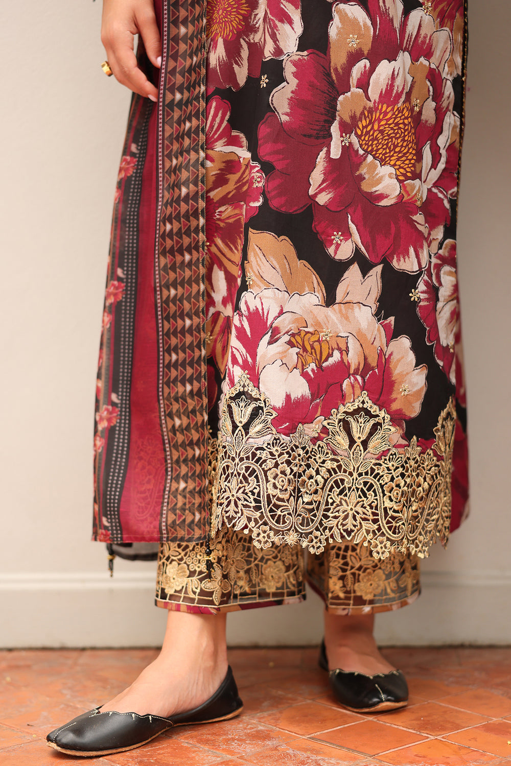 BQ-39-3 Piece - Unstitched Digital Printed Khaddar Fabric