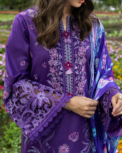 MS-2770-3 Piece - Unstitched Embroidered Lawn Fabric