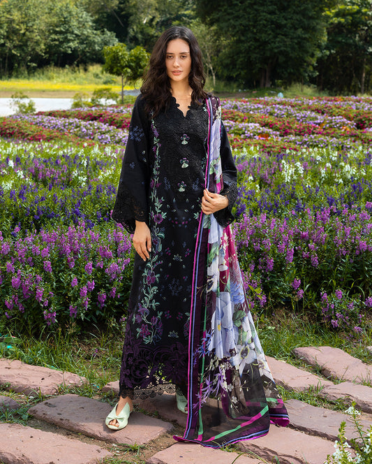 MS-2745-3 Piece - Unstitched Embroidered Lawn Fabric