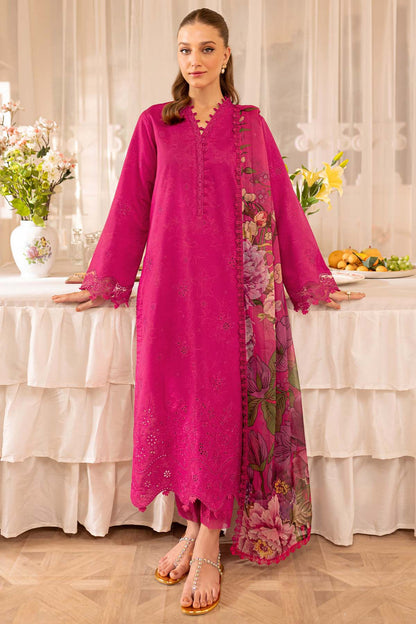 FR 2725-3 Piece - Unstitched Embroidered Lawn Fabric