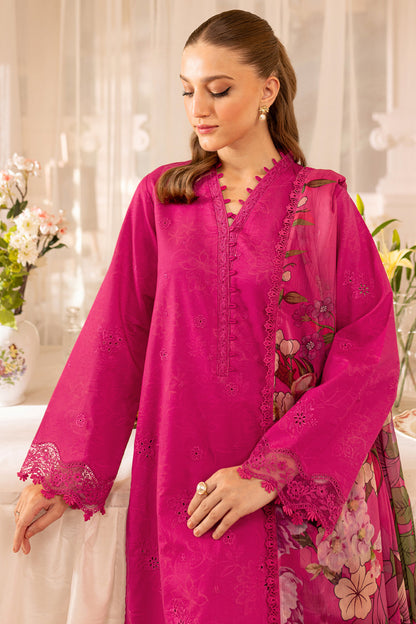 FR 2725-3 Piece - Unstitched Embroidered Lawn Fabric