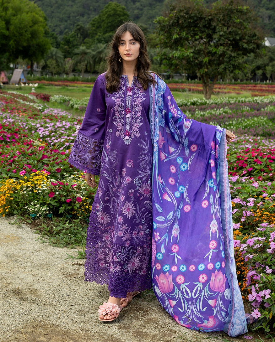MS-2770-3 Piece - Unstitched Embroidered Lawn Fabric