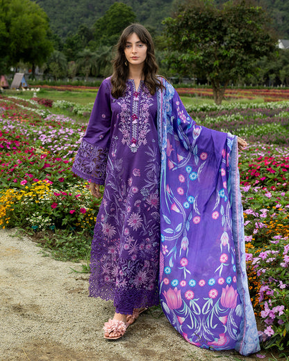 MS-2770-3 Piece - Unstitched Embroidered Lawn Fabric