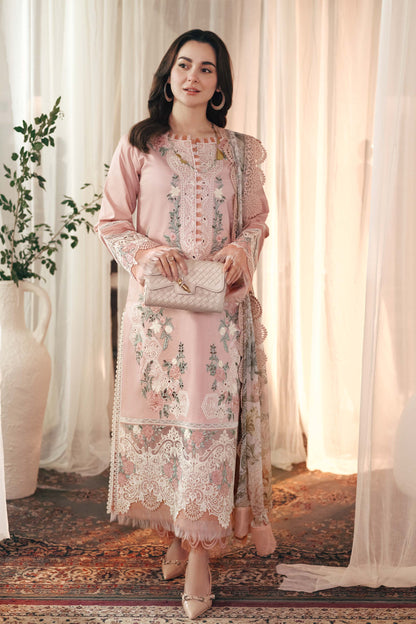 QL-2765-3 Piece - Unstitched Embroidered Lawn Fabric