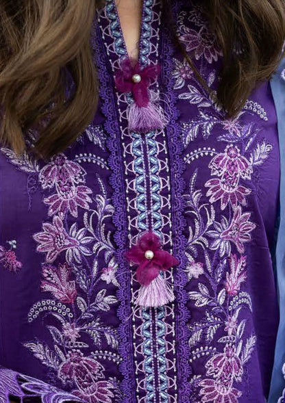MS-2770-3 Piece - Unstitched Embroidered Lawn Fabric