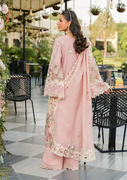 EL 2710-3 Piece - Unstitched Fully Embroidered Lawn Fabric