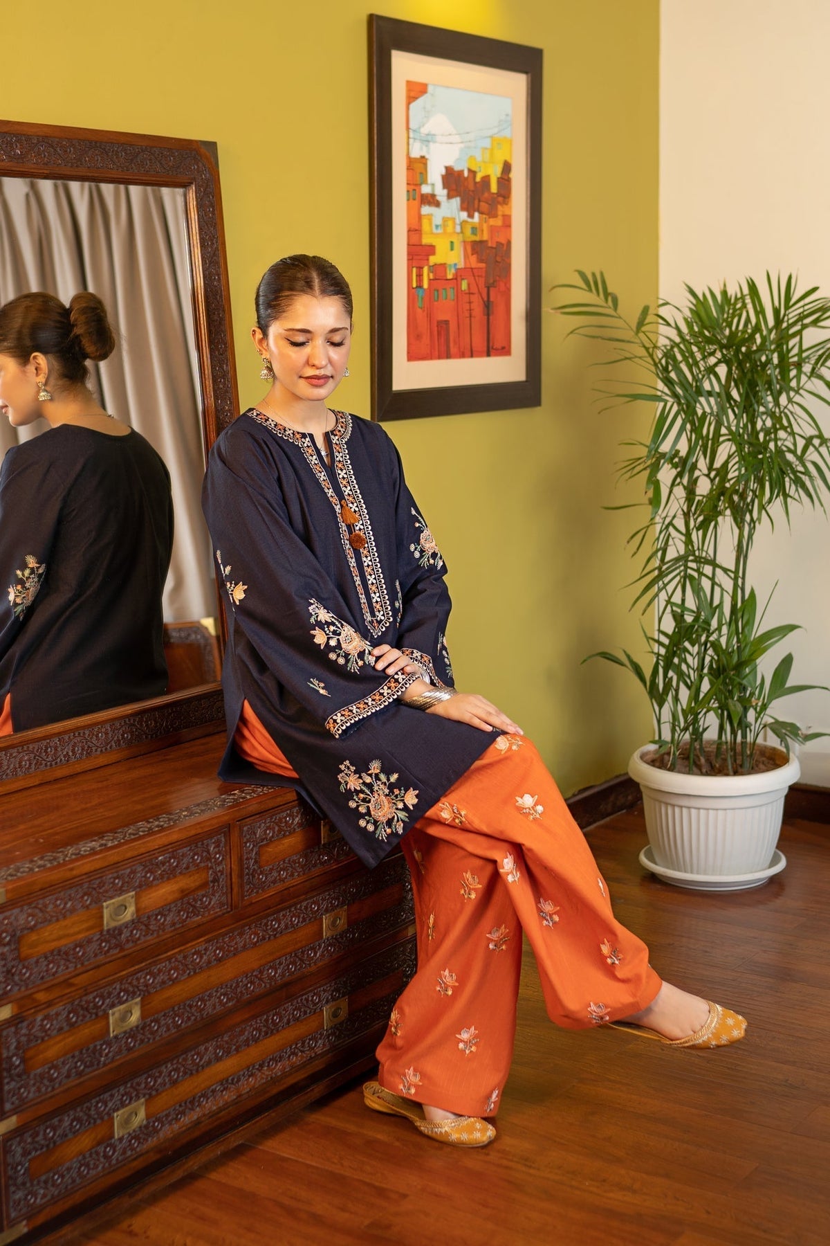 2 Piece - Unstitched Fully Embroidered Lawn Fabric