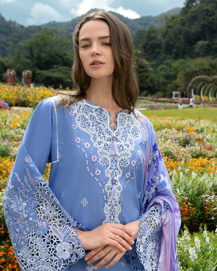 MS 2795-3 Piece - Unstitched Embroidered Lawn Fabric