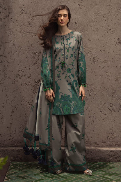 3 Piece - Unstitched Digital Printed Khaddar Fabric