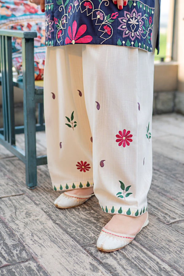 MB 70-2 Piece - Unstitched Embroidered Lawn Fabric